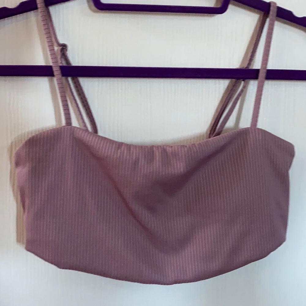 Medium purple sports bra